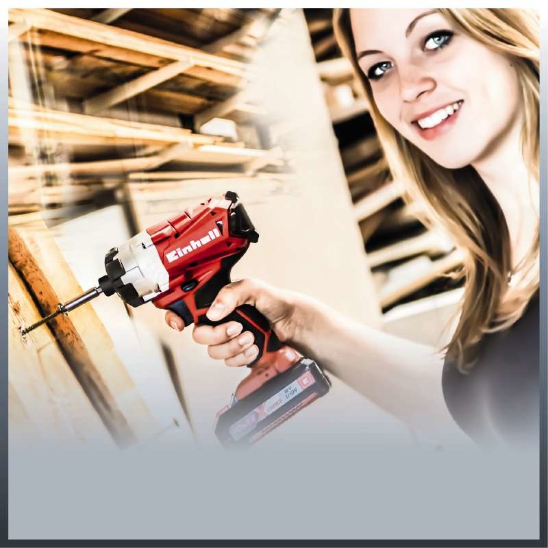 Einhell TP-CI 18 Li Avvitatore a Impulsi Brushless 18V, 2900 Giri/min, 180 Nm, Attacco Esagonale, Senza Batteria e Caricabatteria