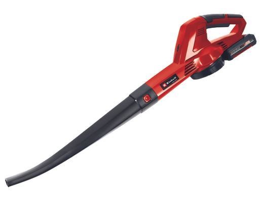 Einhell GC-CL 18 Li E - Soffiatore a batteria 18V, 2Ah, velocità 210 km/h, con batteria e caricabatteria inclusi