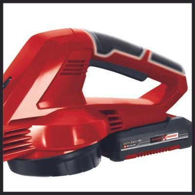 Einhell GC-CL 18 Li E - Soffiatore a batteria 18V, 2Ah, velocità 210 km/h, con batteria e caricabatteria inclusi