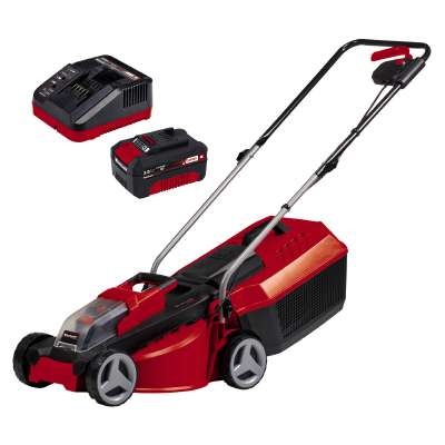Einhell GE-CM 18/30 Li (1x3,0Ah) Tagliaerba a spinta Batteria Nero, Rosso