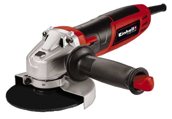 Einhell TC-AG 115/750 Smerigliatrice Angolare 11,5 cm - 750 W, 11000 Giri/min, Avviamento Graduale, Blocco Mandrino, Colore Rosso/Nero