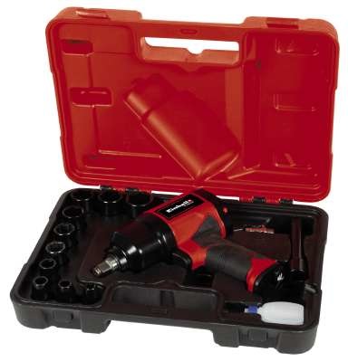 Einhell Avvitatore a Percussione Pneumatico TC-PW 610 - 610 Nm, 6.3 bar, 10 Accessori Inclusi