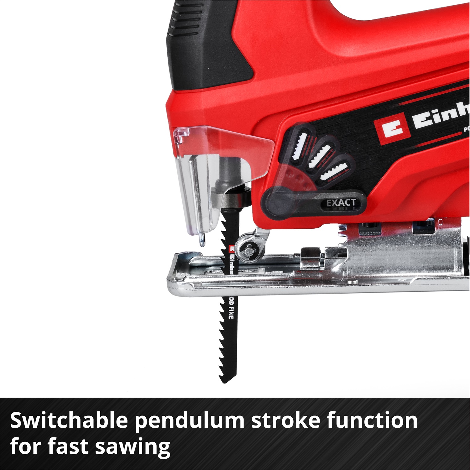 Einhell TC-JS 18 Li - Seghetto Alternativo a Batteria 400W, 2700 spm, Taglio Legno 70mm, Azione Pendolare, Power X-Change