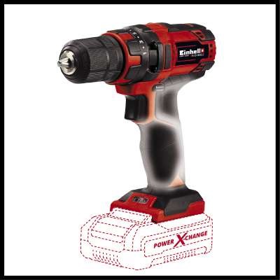 Einhell TC-CD 18/35 Li - Solo Trapano Avvitatore a Batteria 18V, 550 Giri/min, 35 Nm, Mandrino Autoserrante 1 cm, 970 g