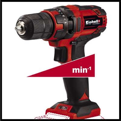 Einhell TC-CD 18/35 Li - Solo Trapano Avvitatore a Batteria 18V, 550 Giri/min, 35 Nm, Mandrino Autoserrante 1 cm, 970 g