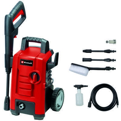 Einhell TC-HP 130 - Idropulitrice a Freddo Compatta e Portatile, 130 Bar, Portata 390 L/h, 1500 W, Design con Ruote