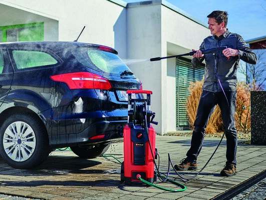 Einhell TE-HP 170 - Idropulitrice Elettrica Verticale 2300W, 170 bar, Portata 440 L/h, Compatta e Facile da Trasportare