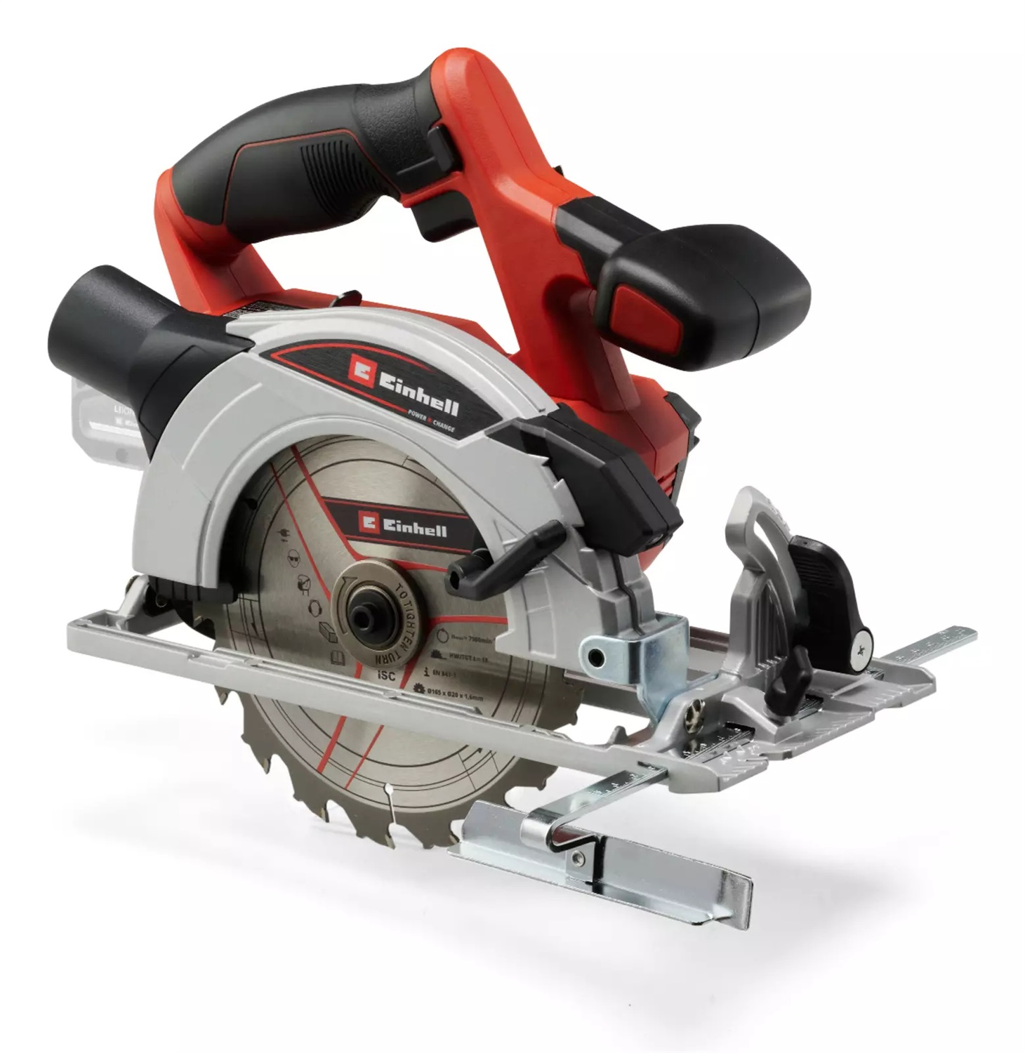 Einhell TE-CS 18/165-1 Li-Solo Sega Circolare a Batteria - 16,5 cm, Nero/Rosso/Argento, 4200 Giri/min, Compatta e Leggera, Power X-Change