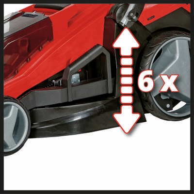 Einhell GE-CM 36/43 Li M-Solo Tagliaerba a Batteria Power X-Change 36V, 43cm, Raccolta 63L, Fino a 600m², Senza Batteria e Caricabatteria