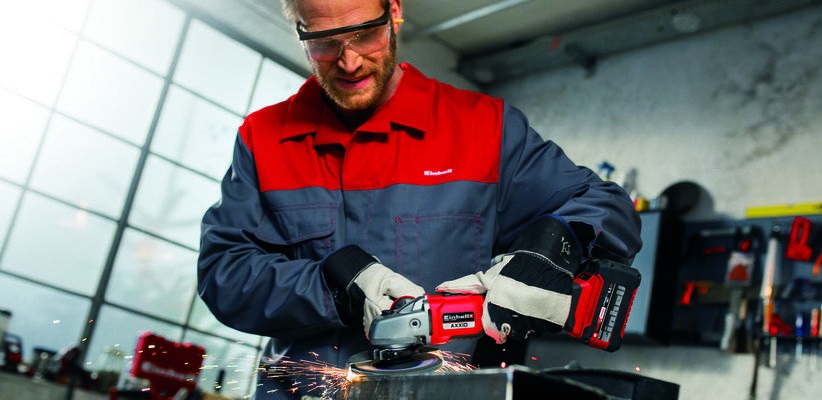 Einhell AXXIO 18/125 Q Smerigliatrice Angolare a Batteria 18V Brushless 125mm con Quick-Fix-Nut