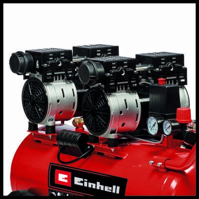 Einhell TE-AC 50 Compressore Silenziato 1500 W, 50 l, Max 8 bar, Portata 270 l/min, 4 Cilindri, Autolubrificato, 54 dB(A)