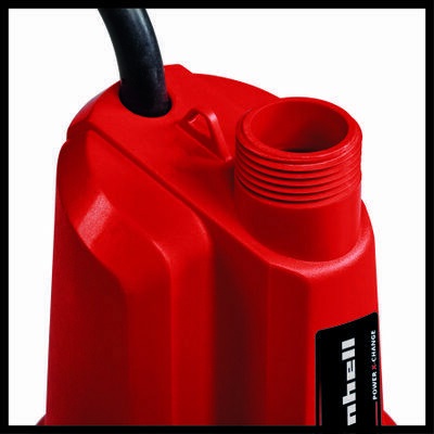 Einhell GE-SP 18 Li - Pompa sommersa per acque chiare a batteria Power X-Change (18V, 8 m di prevalenza, 5000 l/h, profondità max immersione 4 m)