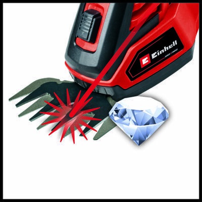 Einhell GE-CG 18/100 Li T-Solo - Forbici Tagliasiepi a batteria 18V con lama da 100 mm e manico telescopico