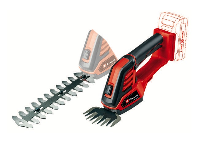 Einhell GE-CG 18/100 Li-Solo - Forbice tagliaerba e rifilasiepi a batteria 18V, Ioni di Litio, Lama 20 cm, Senza batteria e caricabatterie