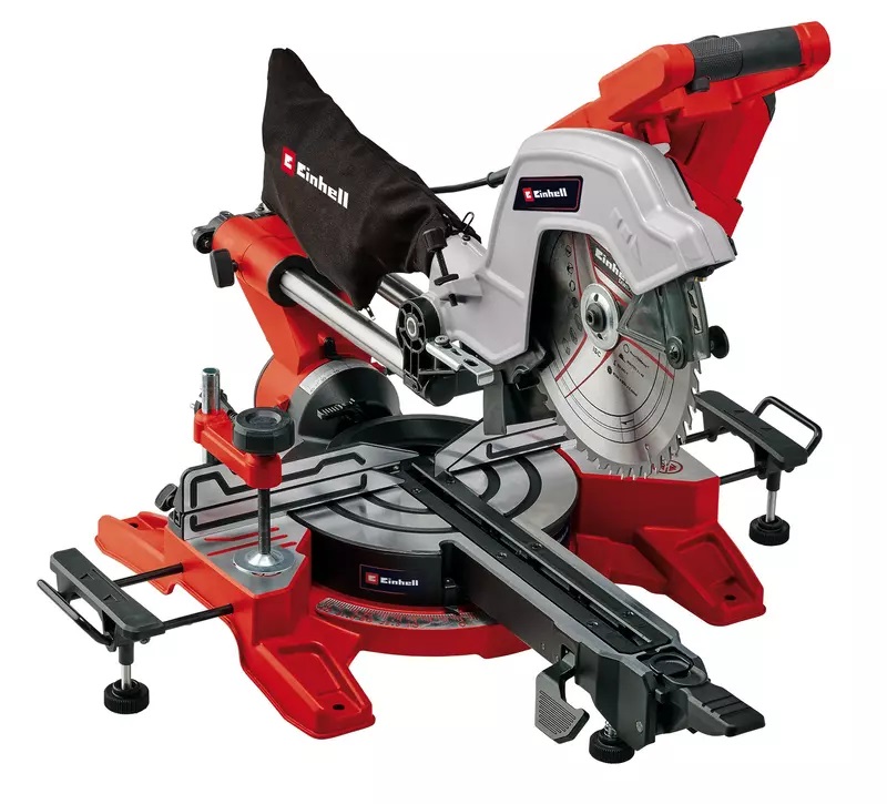 Einhell Sega Troncatrice TE-SM 10 L Dual - 2100W, Lama Ø 254mm, Larghezza Taglio 305mm, Profondità Taglio 85mm, Laser e Inclinazione Testa
