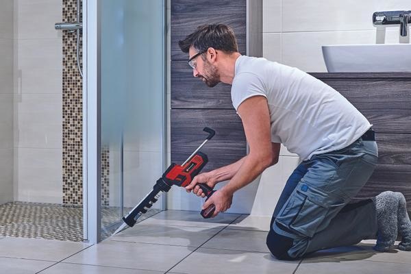 Einhell TE-SG 18/10 Li-Solo - Pistola a cartuccia a batteria 18V Power X-Change con luce LED e forza di espulsione fino a 2000 N