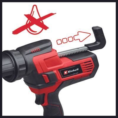 Einhell TE-SG 18/10 Li-Solo - Pistola a cartuccia a batteria 18V Power X-Change con luce LED e forza di espulsione fino a 2000 N