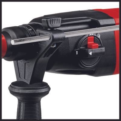 Einhell TC-RH 620 4F Kit - Trapano Martello Tassellatore 620 W, SDS-plus, Forza di Percussione 2,2 J, Funzioni di Tassellatura, Foratura e Scalpellatura, Colore Nero/Rosso