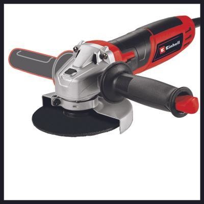 Einhell Smerigliatrice Angolare TC-AG 125/850 Kit - 850 W, 12.000 giri/min, Disco 125 mm, Max Profondità di Taglio 28 mm, Inclusi 3 Dischi da Taglio e 1 Disco di Levigatura con Borsa