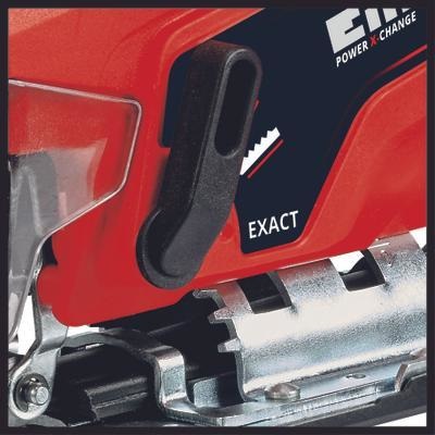 Einhell TC-JS 18 Li Seghetto Alternativo a Batteria - 18 V, 1x2,5 Ah, Movimento Pendolare, Attacco Aspirazione, Funzione Rimozione Polvere, Peso 2,12 kg, Kit Completo con Caricabatteria e Valigetta