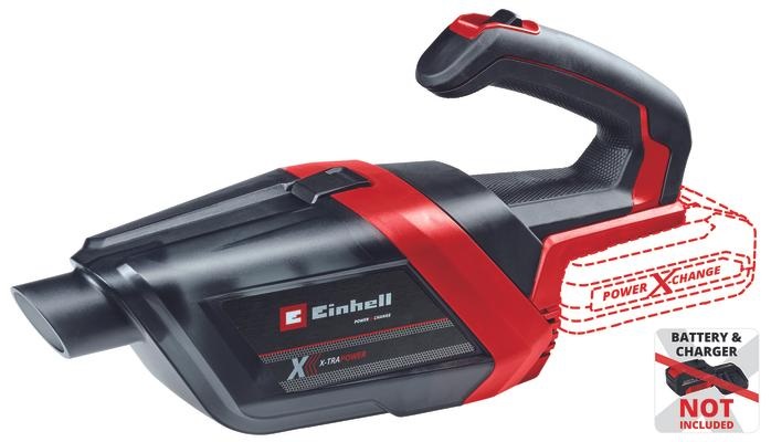 Einhell TE-HV 18/06 Li - Aspirapolvere portatile a batteria 18V con fusto da 0.6L