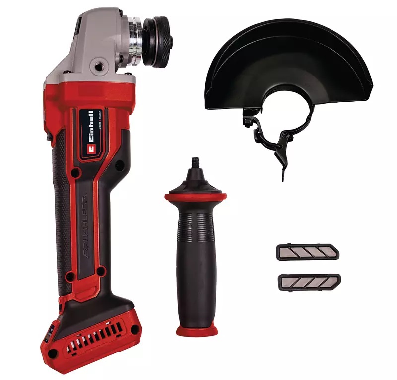 Einhell TP-AG 18/125 CE Q Li - Smerigliatrice Angolare a Batteria 18V, Ø 125 mm, Profondità Taglio 33 mm, Motore Brushless, Elettronica Costante, Peso 1,7 kg
