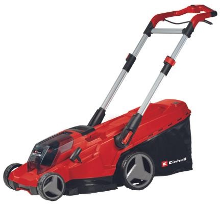 Einhell RASARRO 36/42 - Tagliaerba a batteria 2x18V/5.2Ah, Larghezza di taglio 42 cm, Fino a 725 m², Funzione Mulching, Cesto di raccolta 50L