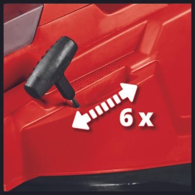 Einhell RASARRO 36/42 - Tagliaerba a batteria 2x18V/5.2Ah, Larghezza di taglio 42 cm, Fino a 725 m², Funzione Mulching, Cesto di raccolta 50L