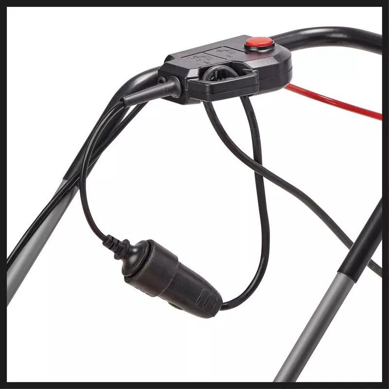 Einhell GC-EM 1800/43 Tosaerba Elettrico 1800W, Larghezza di Taglio 43 cm, Cesto Raccolta 50L, Regolazione Altezza 20-65 mm