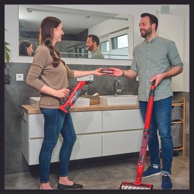 Einhell CLEANEXXO 3437110 - Lavapavimenti a Batteria 3 in 1, Rosso, 29 cm, Senza Batteria e Caricabatterie