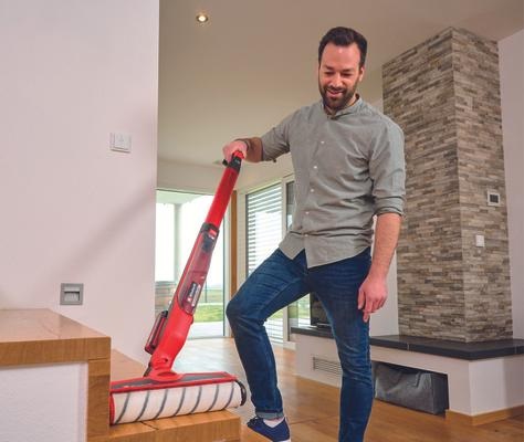 Einhell CLEANEXXO 3437110 - Lavapavimenti a Batteria 3 in 1, Rosso, 29 cm, Senza Batteria e Caricabatterie