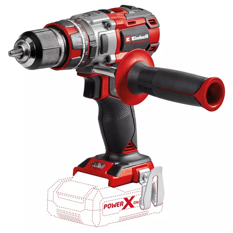 Einhell TP-CD 18/80 Li-i BL Trapano Avvitatore a Batteria Professionale con Funzione Percussione, Brushless, 18V, 80 Nm, 2 Velocità, Mandrino 13 mm, 1,44 kg