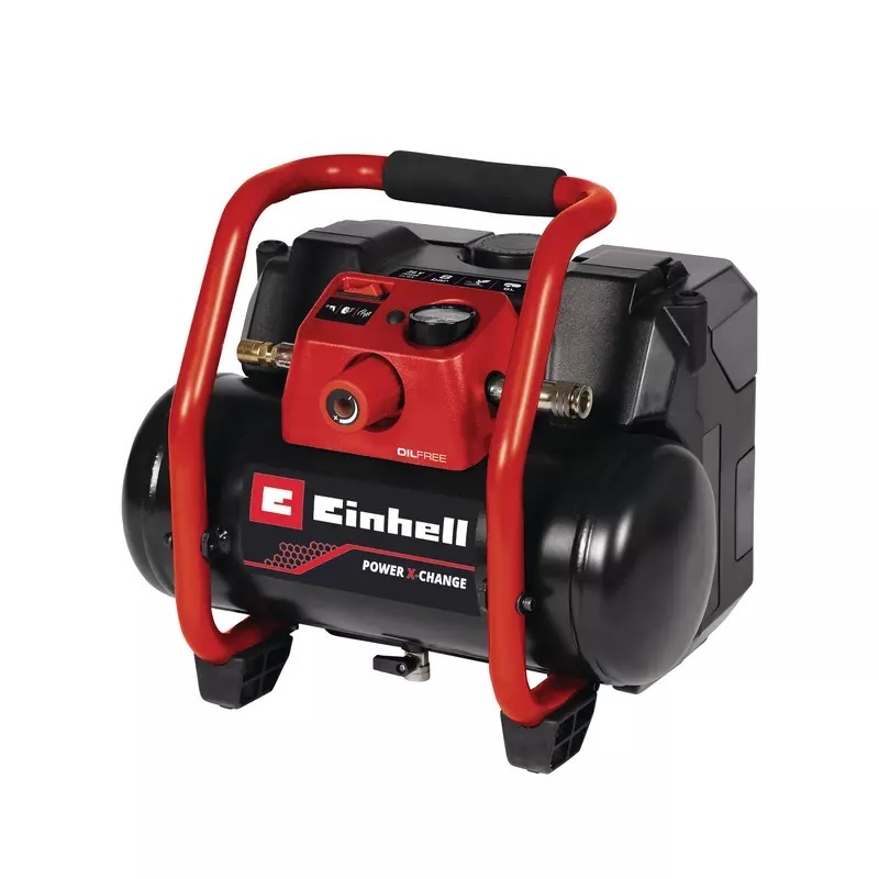 Einhell TE-AC 36/150 Li OF-Solo Compressore a Batteria 36V - 6 Litri, Max 8 Bar, Capacità di Aspirazione 150 l/min, Senza Olio