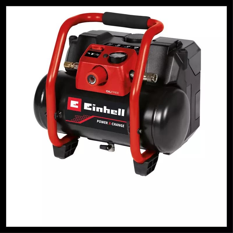 Einhell TE-AC 36/150 Li OF-Solo Compressore a Batteria 36V - 6 Litri, Max 8 Bar, Capacità di Aspirazione 150 l/min, Senza Olio