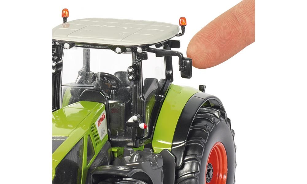 Siku Claas Axion 950 Trattore Giocattolo 1:32 in Metallo e Plastica Verde con Cabina Rimovibile