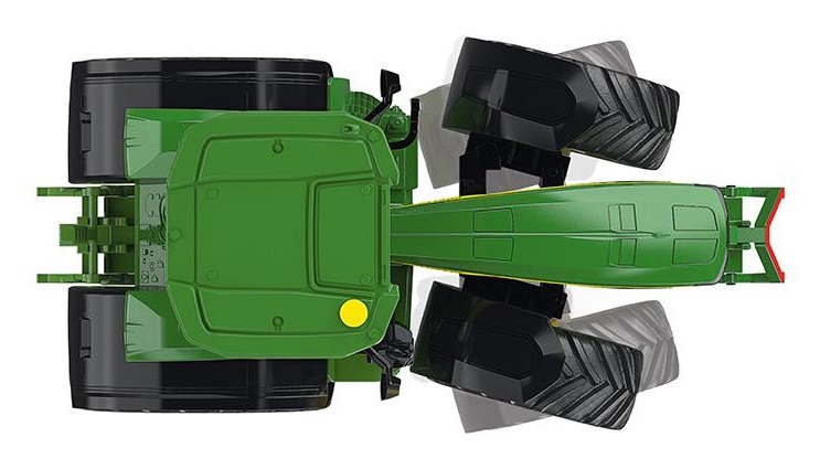 Siku John Deere 8R 370 - Modello in Metallo e Plastica 1:32 con Cofano Motore Apribile e Peso Anteriore