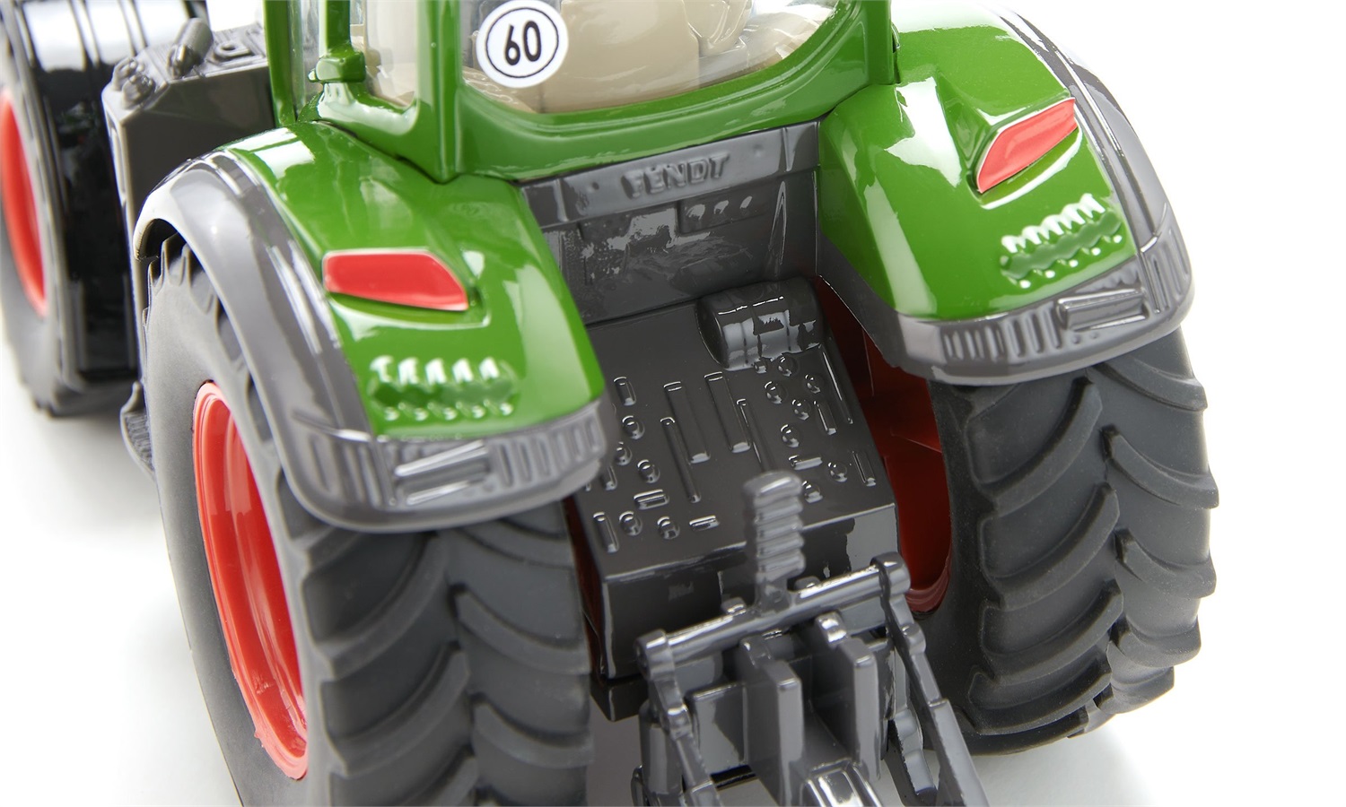 SIKU Fendt 728 Vario Trattore Giocattolo Scala 1/32 in Metallo/Plastica con Cabina Rimovibile e Ruote in Gomma