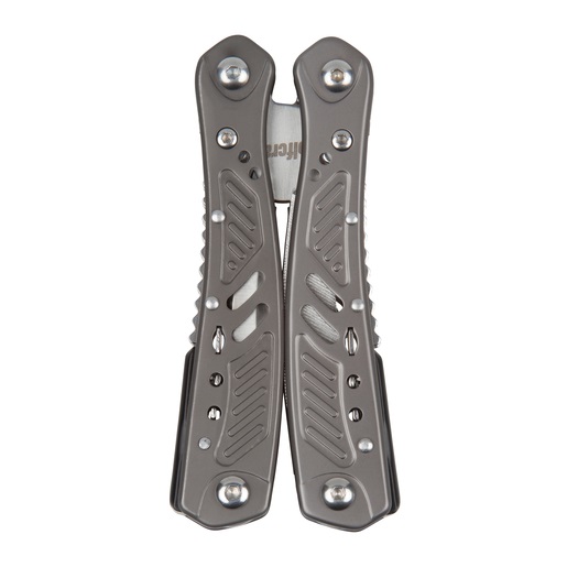 wolfcraft 4080000 Pinza Multiuso Tascabile 13 in 1 - Attrezzo Richiudibile Metallico per Hobby, Fai-da-te, Campeggio e Viaggi
