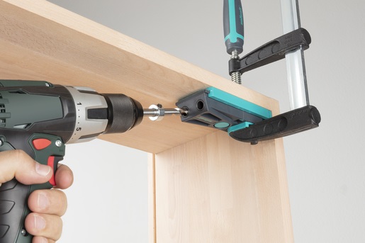 wolfcraft Set per Giunzioni Nascoste 55 Pezzi 4642000 - Set Completo per Fori a Tasca con Undercover Jig e Accessori