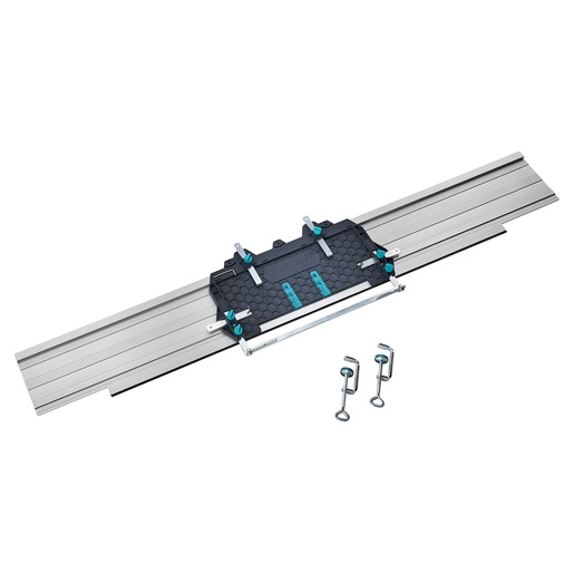 wolfcraft Guida FKS 145 - Sistema guida per seghe circolari manuali, compatibile con seghe elettriche e a batteria, lunghezza max 110 cm, tagli dritti e obliqui