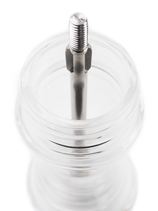 Peugeot Macinapepe Manuale Nancy - Acrilico Trasparente, 18 cm, Macinatura Regolabile