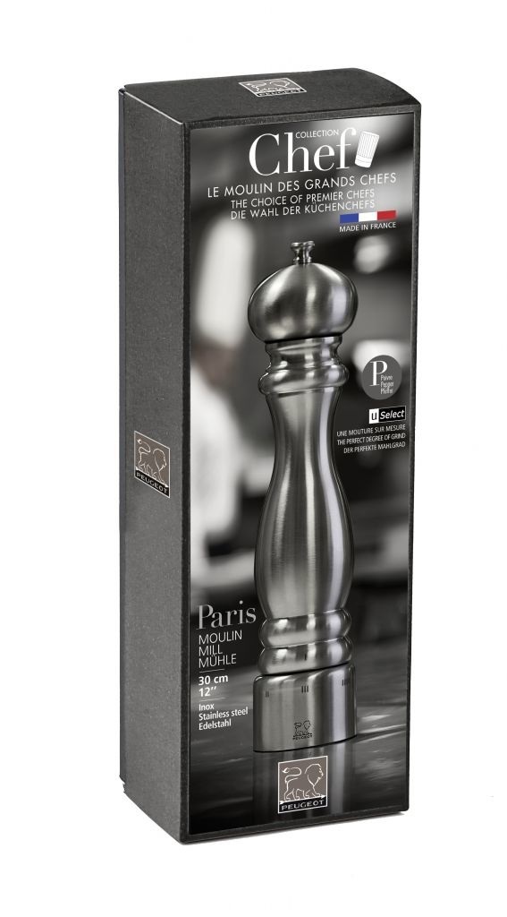 Peugeot Paris Chef Macina Pepe e Sale in Acciaio Inox - 22 cm, Elegante e Affidabile