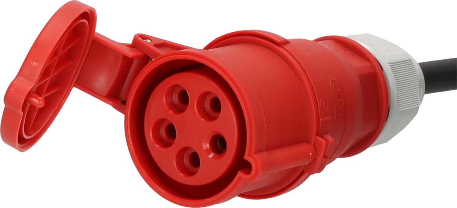 Brennenstuhl Cavo Prolunga 10 m con Invertitore di Fase IP44 per Uso Esterno, H07RN-F 5G4,0, 5 Poli