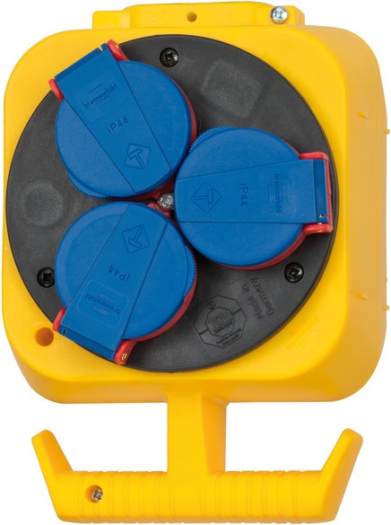 Brennenstuhl Distributore di corrente a pendolo IP44 con 4 prese, cavo H07RN-F 5m, per interni ed esterni