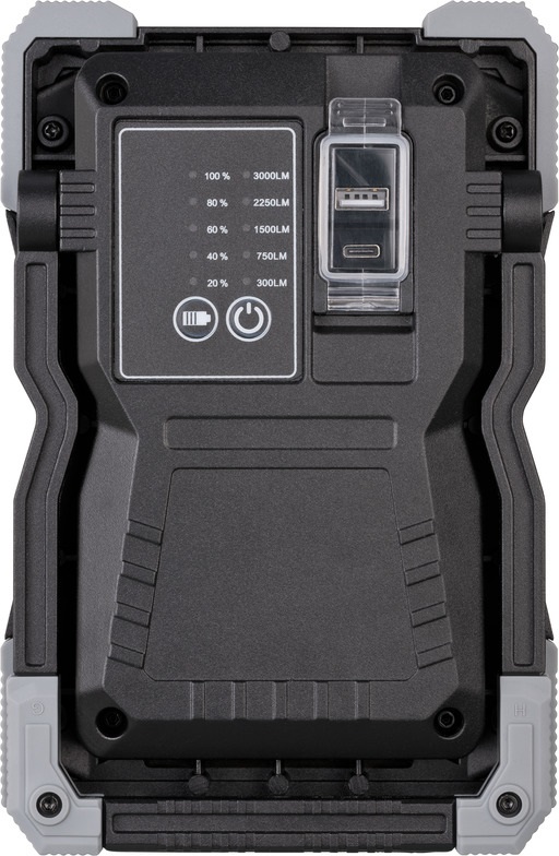 Brennenstuhl Faretto Mobile a LED RUFUS 30W 3000lm Nero con Accumulatore