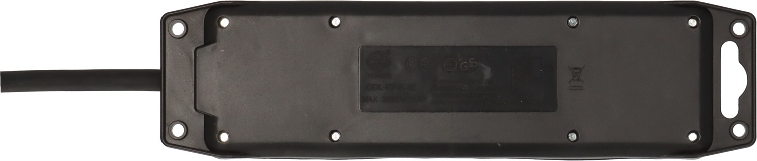 Brennenstuhl 1159950013 Ciabatta Elettrica IP44 a 3 Prese con Interruttore, Cavo da 2 m, per Uso Interno/Esterno, Antipolvere e A Prova di Schizzi, Nero