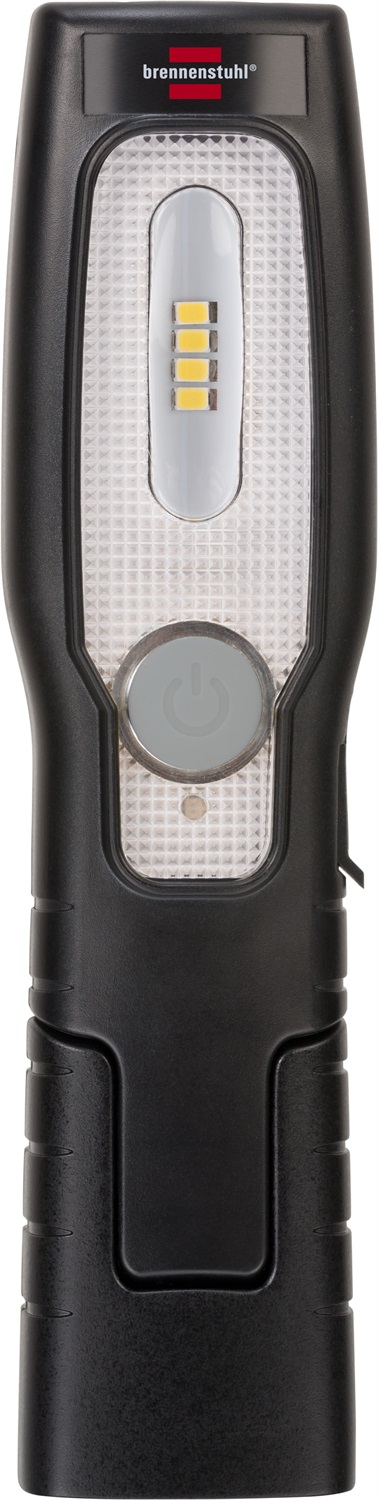 Brennenstuhl Lampada da Lavoro a LED Ricaricabile HL 201 A - 250 Lumen, Base Articolata, Magnetica e Gancio Inclusi