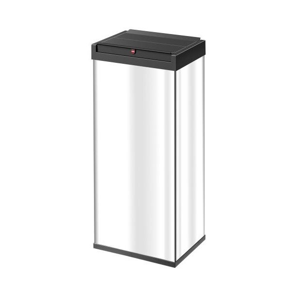 Hailo Big-Box Swing 52L - Pattumiera Rettangolare in Acciaio Argento con Coperchio Swing