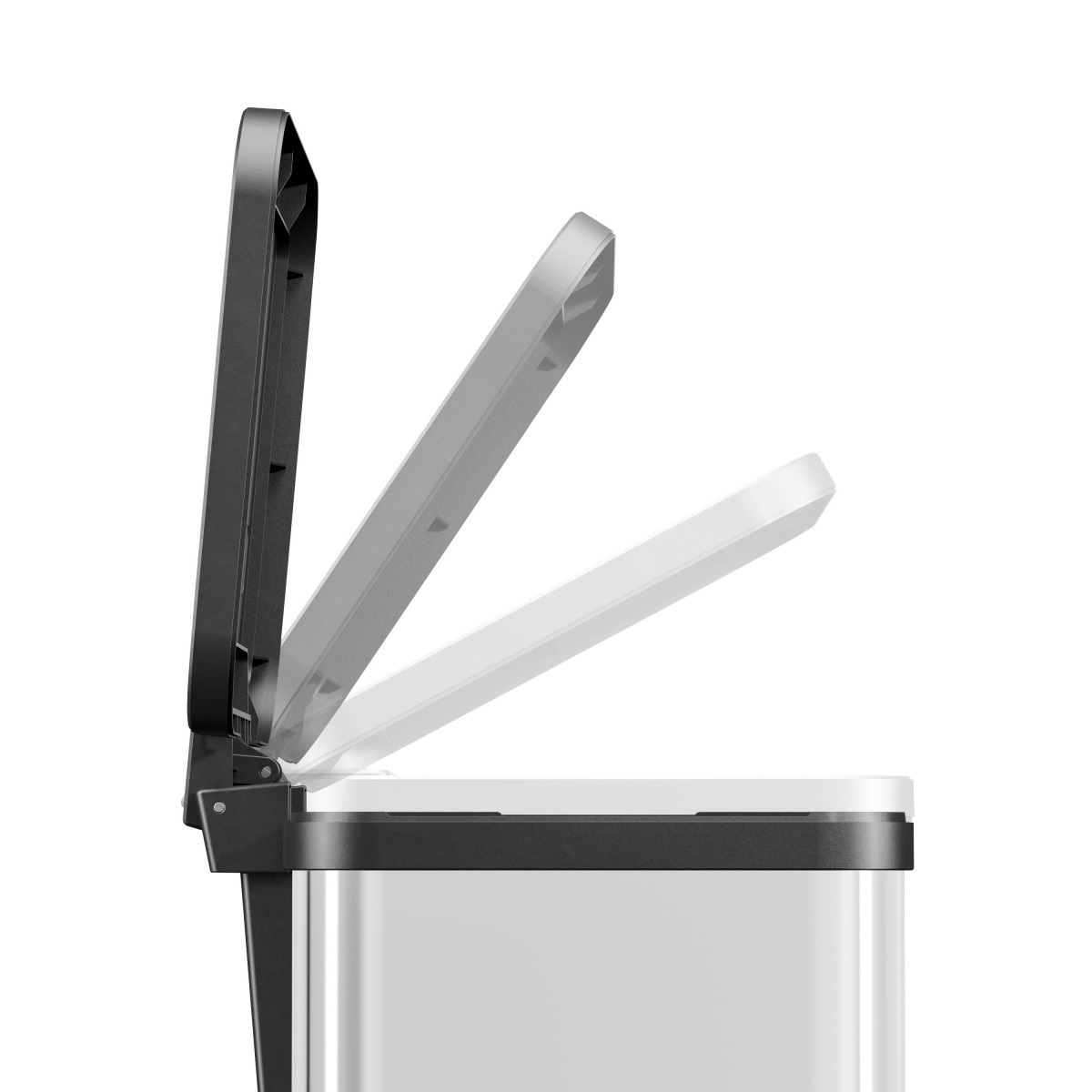 Hailo Öko Duo Plus 22 - Bidone a Pedale per Raccolta Differenziata, 2 x 11 Litri, Acciaio Inox, Coperchio Soft Close