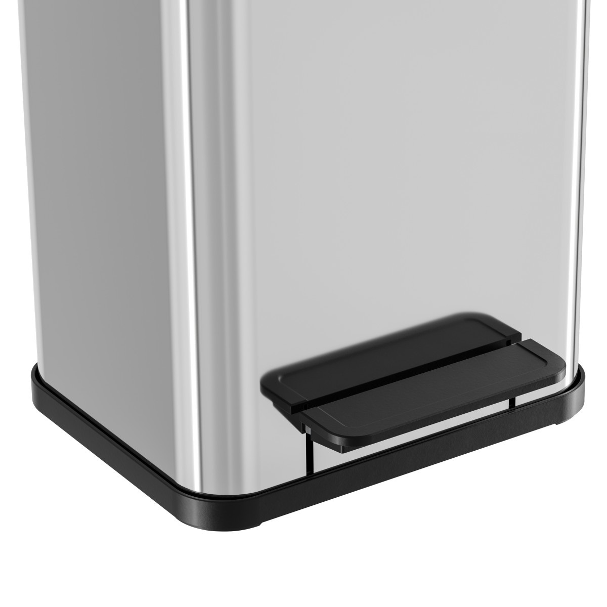 Hailo Öko Duo Plus 22 - Bidone a Pedale per Raccolta Differenziata, 2 x 11 Litri, Acciaio Inox, Coperchio Soft Close